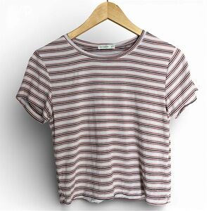 Cotton On Red and White Striped Tee